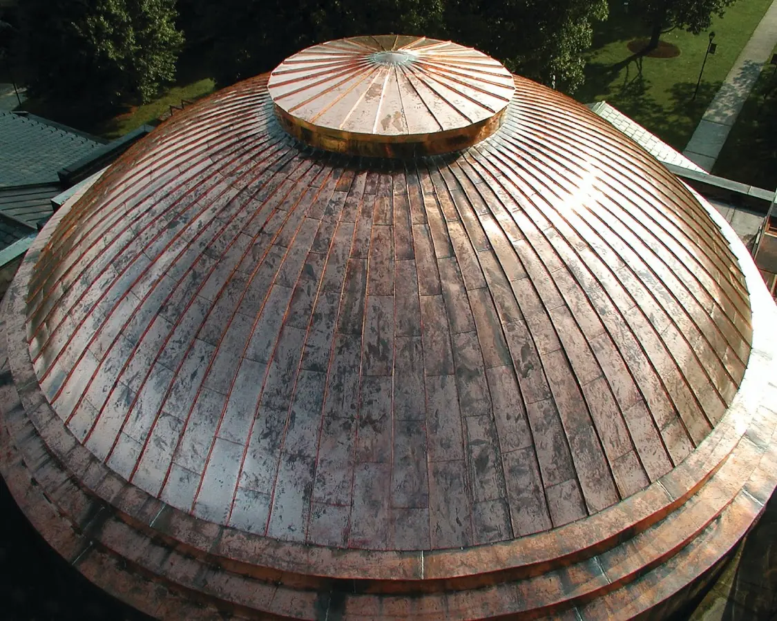 Craftsman Roofing crew installing a new roof in Downtown Columbus